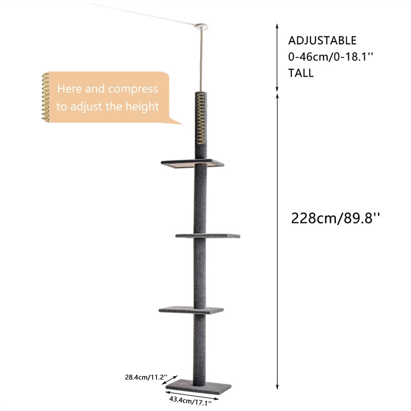 Multi-Platform Spire: Tall Cat Tree